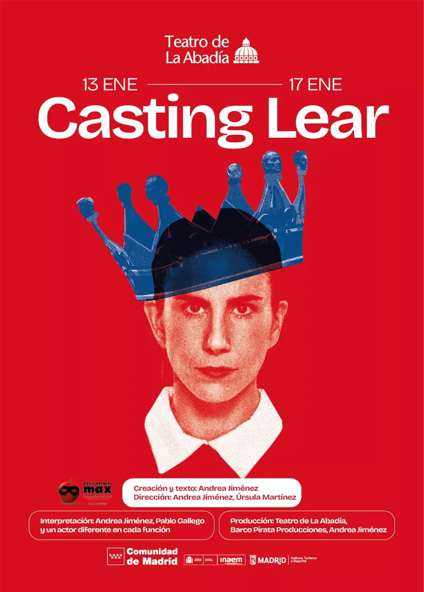 Cartel de la obra Casting Lear en Teatro de La Abadía, Madrid