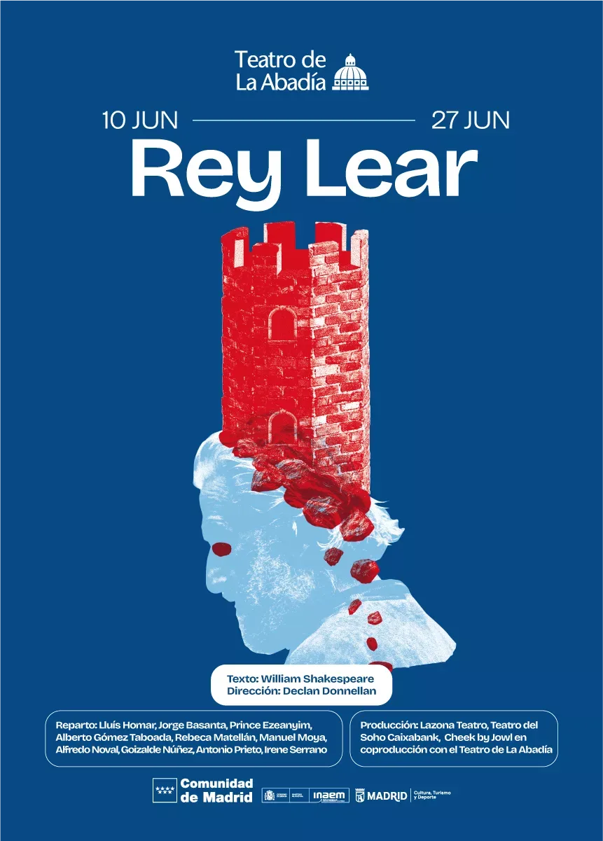 Cartel de la obra Rey Lear - Lluís Homar en Teatro de La Abadía, Madrid