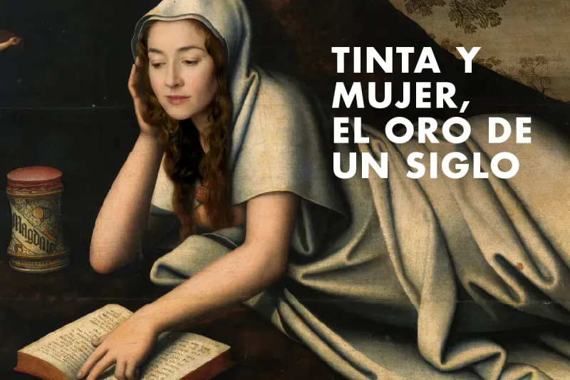 Cartel de la obra Tinta y mujer, el oro de un siglo en Teatro de la Comedia, Madrid