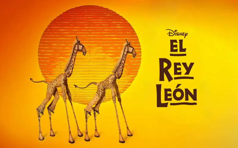 Cartel de la obra El Rey León, el musical en Teatro Lope de Vega, Madrid