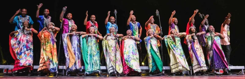 Cartel del concierto de The Soweto Gospel Choir - Joy en Teatro Fernán Gómez, Madrid